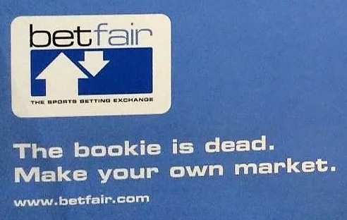 Betfair Exchange poster marketing from 2000