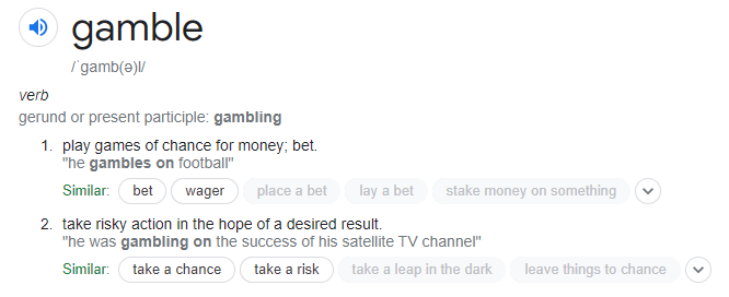 gambling definition