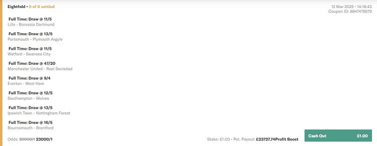 Biggest Football Accumulator Wins