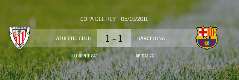Bilbao vs Barcelona game 2011