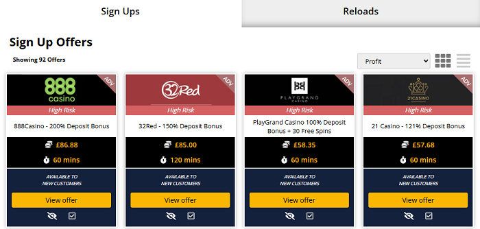 Advanced Matched Betting Offers