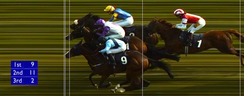 horse racing photo finish example